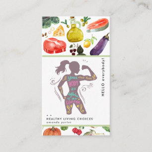 Ernährungsgeschäftskarte Visitenkarte