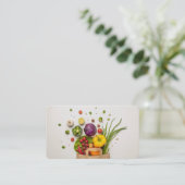 Ernährungslehrer Visitenkarte (Stehend Vorderseite)