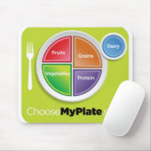 Ernährungspyramide 2011 wählen mein Platte Mousepad (Mit Mouse)