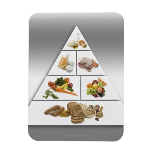 Ernährungspyramide Magnet (Vertikal)