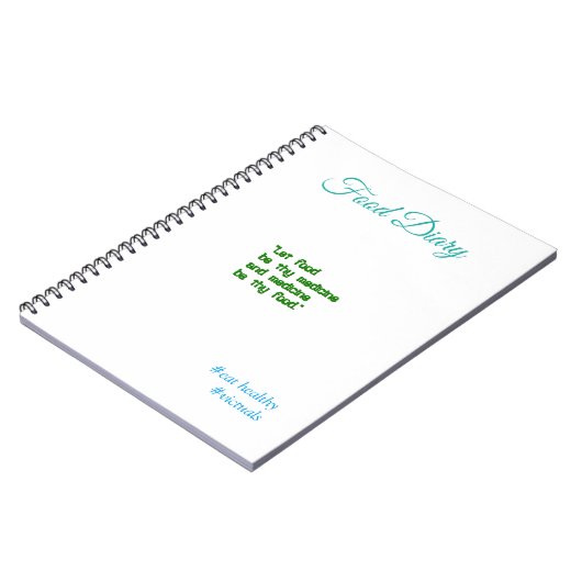 Ernährungstagebuch (Lass Essen..) Notizblock (Linke Seite)