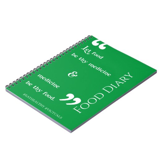 Ernährungstagebuch (#Victuals) Notizblock (Linke Seite)