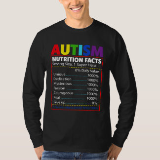 Ernährungstatsachen Autismus Kleinkind Kinder Auti T-Shirt