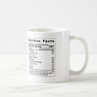 Ernährungstatsachen Kaffeetasse
