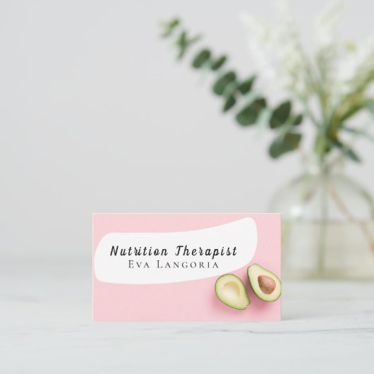 Ernährungstherapeut Gesundheit und Wellness Visitenkarte (Stehend Vorderseite)