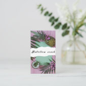 Ernährungstherapeut Gesundheit und Wellness Visitenkarte (Stehend Vorderseite)