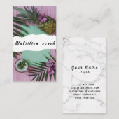 Ernährungstherapeut Gesundheit und Wellness Visitenkarte (Vorne/Hinten)