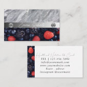 Ernährungstherapeut Gesundheit und Wellness Visitenkarte (Vorne/Hinten)