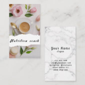 Ernährungstherapeut Gesundheit und Wellness Visitenkarte (Vorne/Hinten)