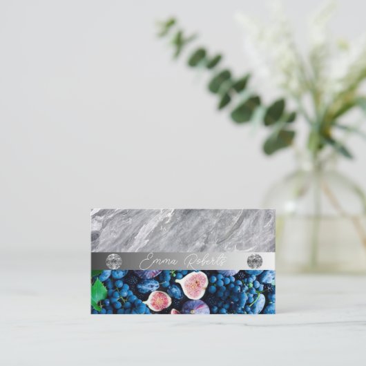 Ernährungstherapeut Gesundheit und Wellness Visitenkarte (Stehend Vorderseite)