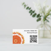 Ernährungstherapeut Holistic Nutrition Health QR Visitenkarte (Stehend Vorderseite)