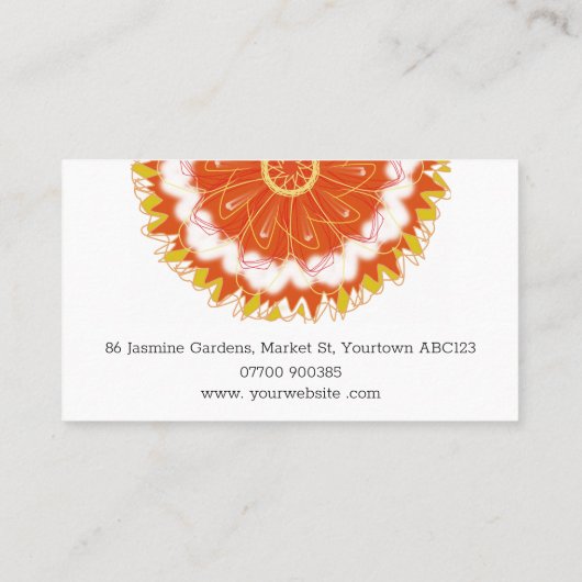 Ernährungstherapeut Holistic Nutrition Health QR Visitenkarte (Rückseite)