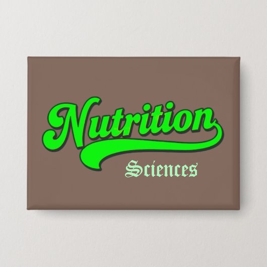 "Ernährungswissenschaften" B Großes Rechteck Button (Vorderseite)