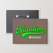 "Ernährungswissenschaften" B Großes Rechteck Button (Vorderseite/Rückseite)