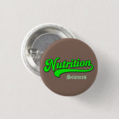 "Ernährungswissenschaften" Kleiner Dunkelbrauner K Button (Vorne & Hinten)