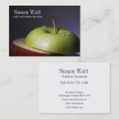 Ernährungswissenschaftler geschnittene visitenkarte (Vorne/Hinten)