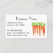 Ernährungswissenschaftler, Koch, Catering, Diätin Visitenkarte (Rückseite)