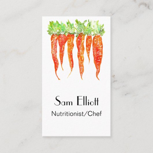 Ernährungswissenschaftler, Koch, Catering, Diätin Visitenkarte (Vorderseite)