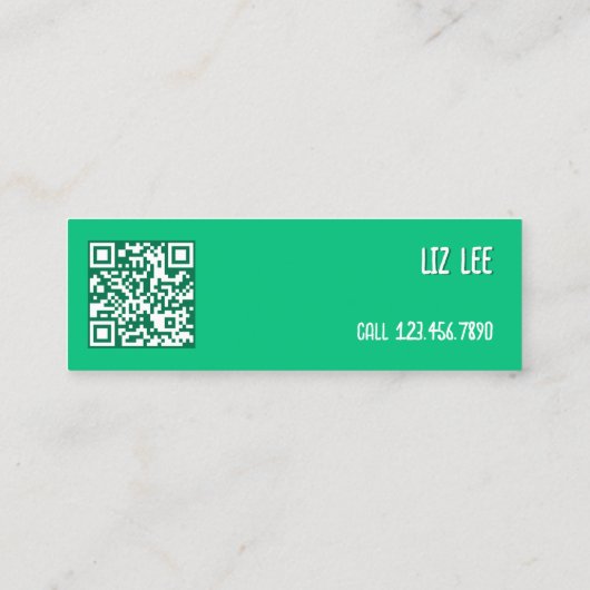 Ernährungswissenschaftler Mini Visitenkarte (Rückseite)