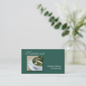 "Ernährungswissenschaftler-" Nahrungsmittelzug, Visitenkarte (Stehend Vorderseite)