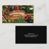 Ernährungswissenschaftler-rohe vegetarische visitenkarte (Vorne/Hinten)