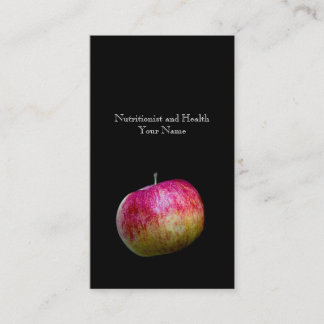 Ernährungswissenschaftler und Gesundheit Visitenkarte