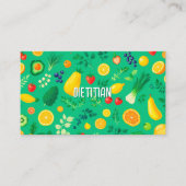 Ernährungswissenschaftler Visitenkarte (Vorderseite)