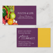 Ernährungswissenschaftler-Visitenkarte Visitenkarte (Vorne/Hinten)
