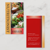 ERNÄHRUNGSWISSENSCHAFTLER-VISITENKARTE VISITENKARTE (Vorne/Hinten)