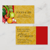 Ernährungswissenschaftler-Visitenkarte Visitenkarte (Vorne/Hinten)
