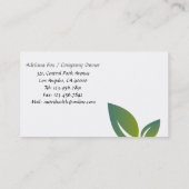 Ernährungswissenschaftler - Visitenkarten Visitenkarte (Rückseite)