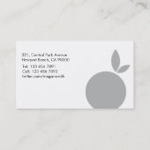 Ernährungswissenschaftler - Visitenkarten Visitenkarte (Rückseite)