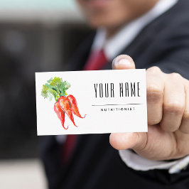 Ernährungswissenschaftlerin Dietitian Simple Water Visitenkarte