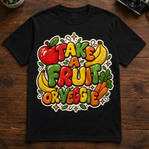 Ernährungszitat "Nimm ein Obst oder Gemüse" Tri-Blend Shirt