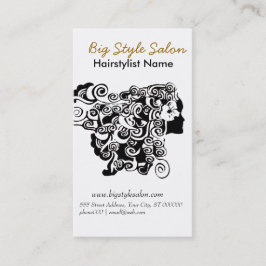 Ernennung Curly Hair Beauty Salon Friseur Terminkarte