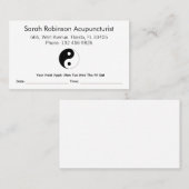 Ernennung des Akupunkturisten Visitenkarte (Vorne/Hinten)