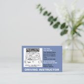 Ernennung des Fahrlehrers Visitenkarte (Stehend Vorderseite)