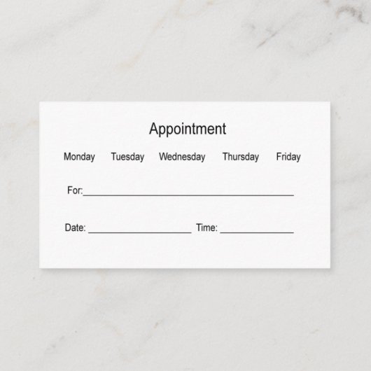 Ernennung des klassierten Ohrnasen-Throat-Arztes Visitenkarte (Rückseite)