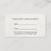 Ernennung des Psychologen-Counselors für die Stein Terminkarte (Rückseite)