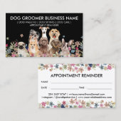 Ernennung des Schwarz-weißen Hundes Walker Visitenkarte (Vorne/Hinten)