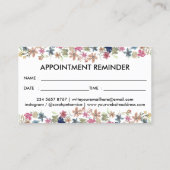 Ernennung des Schwarz-weißen Hundes Walker Visitenkarte (Rückseite)