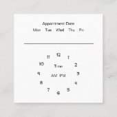 Ernennung des Veterinäramts Quadratische Visitenkarte (Rückseite)