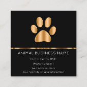 Ernennung des Veterinäramts Quadratische Visitenkarte (Vorderseite)