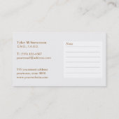 Ernennung des Zahnarztzahnlogos Terminkarte (Rückseite)