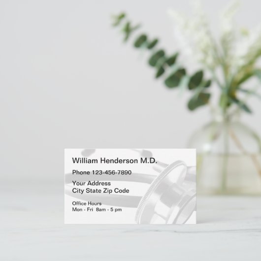 Ernennung eines Arztes Visitenkarte (Stehend Vorderseite)