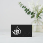 Ernennung eines eleganten Friseur-Salons Visitenkarte (Stehend Vorderseite)