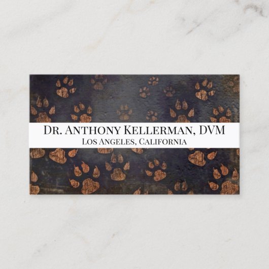 Ernennung eines Tierarztes Visitenkarte (Vorderseite)