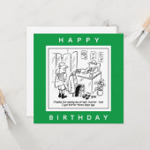 Ernennung eines verspäteten Arztes - Patient besse Karte (Vorderseite/Rückseite Beispiel)