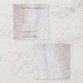 Ernennung Erinnerung Elegante Holzschau-Vorlage Terminkarte (Vorne/Hinten)