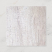 Ernennung Erinnerung Elegante Holzschau-Vorlage Terminkarte (Rückseite)